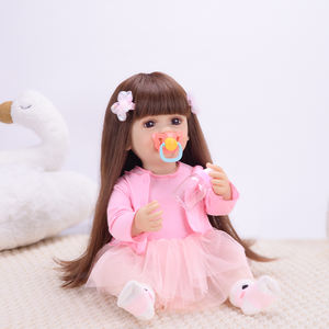 YOSI 22 \ "55CM <span class=keywords><strong>Reborn</strong></span> Baby Dolls Talking & Singing Story Record Cadeau éducatif pour filles en plastique - Product Image 3