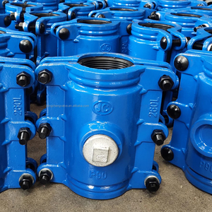 Hot bán dn150 dễ uốn đúc sắt ống rò rỉ sửa chữa <span class=keywords><strong>TEE</strong></span> kẹp P200 Ống rò rỉ ổ cắm sửa chữa Ống kẹp sửa chữa sản phẩm - Product Image 5