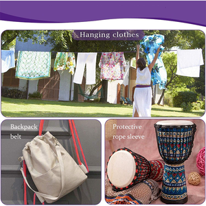 Corde en coton naturel - Flexible et écologique pour paniers en corde DIY, artisanat, mèches de bougies et cordes <span class=keywords><strong>à</strong></span> <span class=keywords><strong>linge</strong></span> - Product Image 6