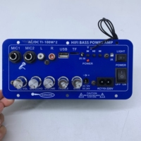 Système audio de sonorisation en gros avec haut-parleur Bluetooth, table de mixage numérique 100W et amplificateur de basses puissant pour l'extérieur
