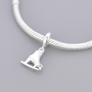 Breloques en argent pour bracelet, thèmes sportifs : Volleyball, Haltère, Plongée, Patinage, Baseball, Perles compatibles avec bracelet original, Bijoux, Anniversaire, Berluque - Product Image 6