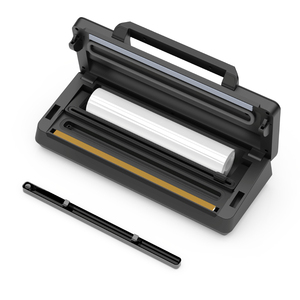 Sellador de Alimentos <span class=keywords><strong>al</strong></span> <span class=keywords><strong>Vacío</strong></span> Eléctrico de 145W con Panel Metálico Cepillado, Máquina de Sellado Automática <span class=keywords><strong>para</strong></span> <span class=keywords><strong>Bolsas</strong></span> de Almacenamiento de Alimentos con Almacenamiento de Rollos de <span class=keywords><strong>Bolsas</strong></span> - Product Image 6