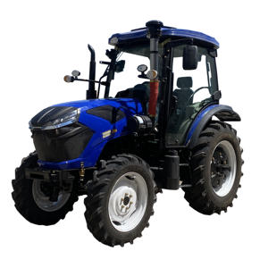 Mesin Pertanian impor kecepatan ganda PTO 4x4 4WD Front End Loader traktor pertanian 12F + 12R AC kabin 100hp roda traktor - Product Image 6