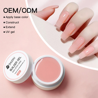Vernis Gel UV Professionnel Fournitures Ongles Salon Semi-Permanent Kit de Gel Dur Personnalisé Jelly Gel d'Extension Builder