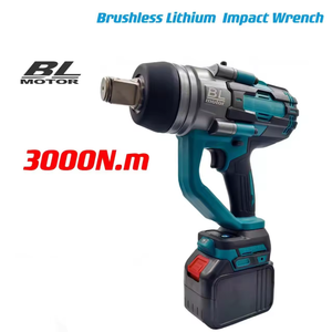 Herramienta Eléctrica, Juego de Llaves de Impacto de 1/2'', Motor sin Escobillas Inalámbrico de Alta Resistencia de 3000 N.m, Batería de Iones de Litio, Grado Profesional - Product Image 2