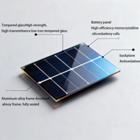 Panneau solaire monocristallin en silicium 580W Double vitrage 590W 600W Modules photovoltaïques bifaciaux demi-cellules PERC 22% d'efficacité Tout noir