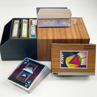 Fabricant de cartes à jouer de luxe, taille poker, bonne impression, logo personnalisé, jeu de cartes de poker avec boîte à tiroir