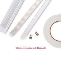 Bande LED en profilé aluminium 12V 24V avec capteur de charge USB DC5V pour éclairage de placard, chambre et décoration sous-meuble