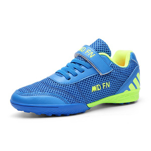 Zapatos de fútbol para niños MDFN con parte superior de malla, suela de goma, entresuela de EVA, zapatos de entrenamiento de otoño para niños y niñas con correa de velcro. - Product Image 5