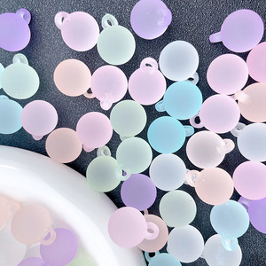 Colgante de acrílico esmerilado de 16 mm, accesorio multifunción para el cabello, adorno para coche, accesorio informal, patrón de cielo estrellado de color sólido - Product Image 1