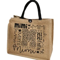 Sac fourre-tout en coton et lin pour femme avec motif imprimé - Grande capacité pour les trajets quotidiens, les voyages, la plage et le shopping