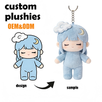 minimale de commande prix d'usine délai de livraison rapide cadeaux promotionnels porte-clés en peluche personnalisé
