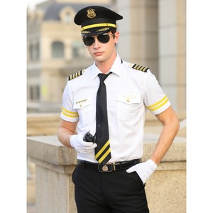 Uniforme de gestión de propiedades Camisa de seguridad para hombres de la comunidad de gama alta Overoles Blanco de manga corta - Product Image 2