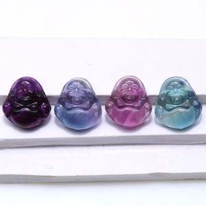 Venta al por mayor global <span class=keywords><strong>de</strong></span> coloridos adornos <span class=keywords><strong>de</strong></span> <span class=keywords><strong>cristal</strong></span> natural <span class=keywords><strong>de</strong></span> fluorita <span class=keywords><strong>de</strong></span> Buda Maitreya - Product Image 1