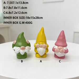 تماثيل قزم من الراتنج مخصصة للبيع بالجملة لتزيين عيد الفصح، تماثيل قزم إبداعية من البولي راتنج لتزيين الحدائق وهدايا المهرجانات - Product Image 4