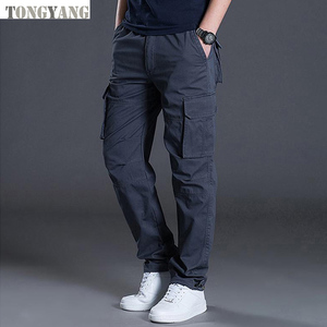 TONGYANG <span class=keywords><strong>Pantalon</strong></span> Cargo <span class=keywords><strong>Homme</strong></span> Décontracté Multi-Poches Grande Taille Hiver Droit <span class=keywords><strong>pour</strong></span> Hommes - Product Image 2