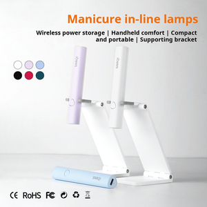 Lampe à ongles UV LED rechargeable 2-en-1 3W, mini lampe de séchage de gel sans fil portable pour manucure - Product Image 2