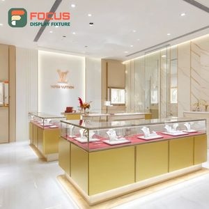 Custom Jewelry Store Interior Display Polished Surface Jewelry Shop Display Counter - Product Image 5
