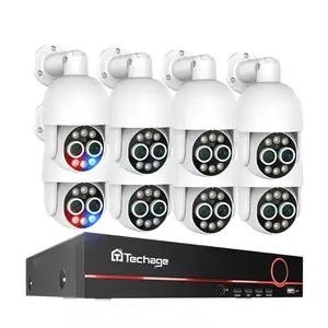 8X Zoom 4K Cctv Ip Long Range Poe Outdoor Security Camera CCTV IP Camera 8 Channel System 8X 8MP POE Kit