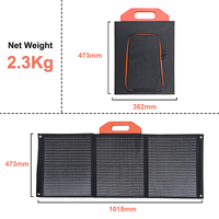 3 cellules de silicium monocristallin pliables 18V 60W 100W 120W 200W, panneaux solaires portables pour Camping en plein air, prix d'usine