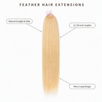 Extensions de cheveux en plumes, en gros, faites à la main, en cheveux humains, douces, soyeuses, brillance naturelle, légères, pour les fêtes de plage et les festivals.