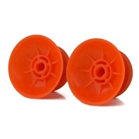EXtremeRate Joysticks analogiques 3D de remplacement orange pour manettes PS5 PS4 Slim Pro – Capuchons de stick analogique