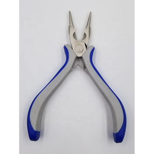 Coupeur latéral-pince à nez rond Outils d'extension de cheveux à poignée plate - Product Image 1