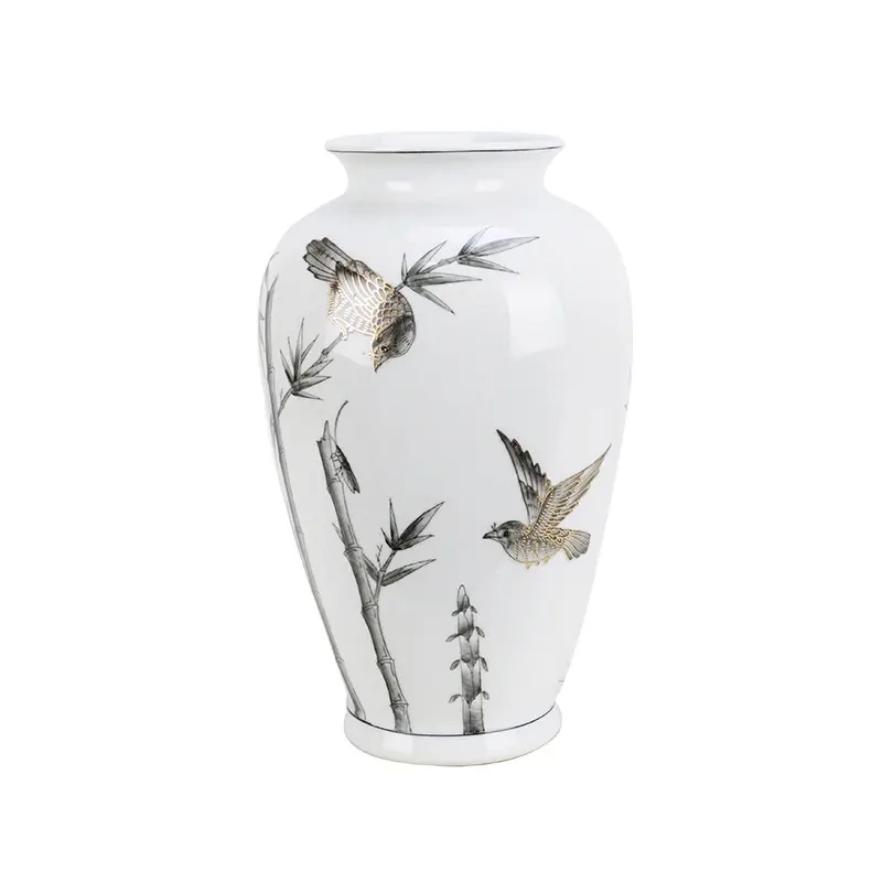 Factory supply customized decorative pot wholesale white ceramic jar