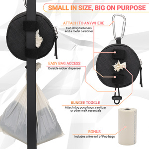 Tùy chỉnh điều trị Túi poop Túi Dispenser Dog poop Túi chủ không thấm nước Dog điều trị Pouch <span class=keywords><strong>Leash</strong></span> tập tin đính kèm - Product Image 2
