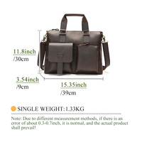 Sac à bandoulière vintage en cuir pour avocat, sacoche de conférence, porte-documents pour homme, sacoche d'affaires pour ordinateur portable