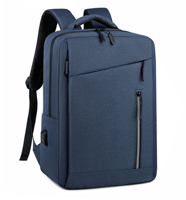Sac à dos pour ordinateur portable léger, résistant à l'eau, en Oxford, antichoc, avec sangle de bagage, port USB, pour les déplacements professionnels et les voyages