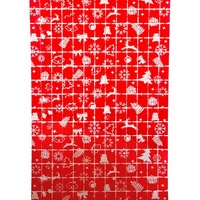 1*2M Noël Feuille Rideaux Carré Brillant Shimmer Party Mur Photo Toile de Fond