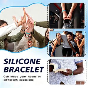 Bracelet en silicone de Noël, thème des fêtes, fournitures pour événements et fêtes, logo personnalisé, respectueux de l'environnement, bracelet créatif et tendance - Product Image 5