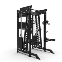 CROSSMAX Commercial Incline Converging Chest Press Smith Machine Multi-functional Power Rack Strength Training Gym