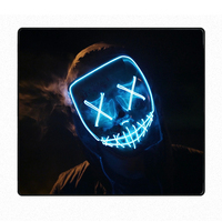 Grand tapis de souris gaming étendu et écologique, motif Purge Mask, impression personnalisée, en caoutchouc naturel antidérapant, tapis de bureau en tissu pour gamer
