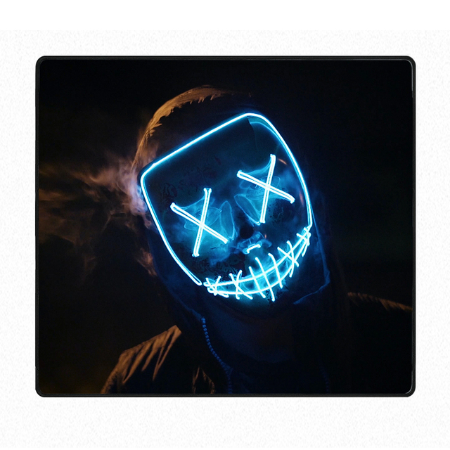 Large Extended Eco-friendly Gaming Mouse Pad Purge Mask Design Custom Print Natural Rubber Non-Slip Cloth Desk Mat Gamer Stock