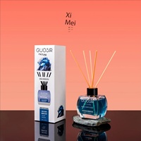 Ensemble diffuseur de parfum en céramique et en fibre de 120 ml avec flacon en verre personnalisé pour l'aromathérapie à domicile, parfum frais sans alcool