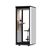 Cabine insonorisée moderne Comine 2026, petite taille, pour bureau, bâtiment préfabriqué, maison modulaire
