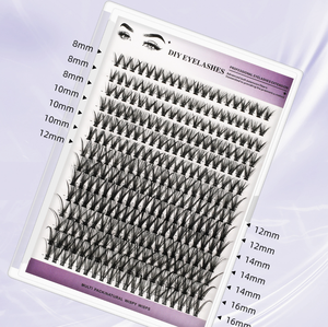 Pestañas Postizas de Visón Sintético al por Mayor, Segmentos de Pestañas Individuales Suaves, Extensiones de Pestañas de Volumen DIY - Product Image 6