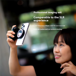 Bộ dụng cụ quay vlog bằng điện thoại thông minh: Chân máy ảnh điều khiển từ xa, đèn <span class=keywords><strong>LED</strong></span> chiếu sáng, micro livestream, bộ làm <span class=keywords><strong>video</strong></span>, ốc vít 1/4 - Product Image 5
