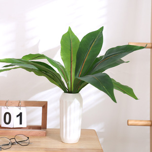 Plante Artificielle Verte, Petit Bouquet, Feuilles Hautement Réalistes, Décoration Intérieure, Salon, Balcon - Product Image 6