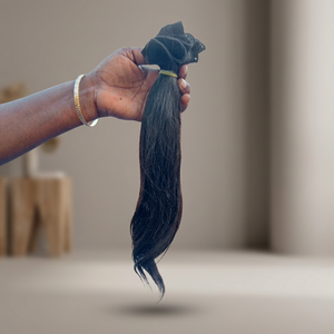 Extensions de cheveux humains vierges indiens de 16 pouces, ondulés profonds, bouclés, qualité 12A, double trame machine, avec closure frontale - Product Image 3