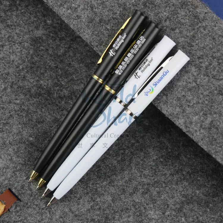 أقلام حبر بسيطة ورخيصة الثمن تصلح كهدايا ترويجية أقلام حبر كروية يمكن الطباعة عليها بشعار مخصص أقلام للإعلانات