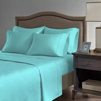 Ensemble de draps en bambou de qualité supérieure, 6 pièces, poches profondes, draps et taies d'oreiller