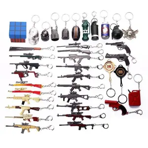 Wholesale Gun Keychain Mini Pistol Shape Tactical Keychain Plastic Key Chains Portable Key Chain With Gift Sets