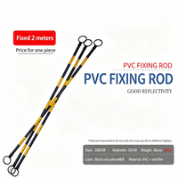 Connecteur de cône de signalisation extensible et flexible en PVC, 1 m, réflecteur prismatique haute intensité, protection IP68, sans alimentation électrique