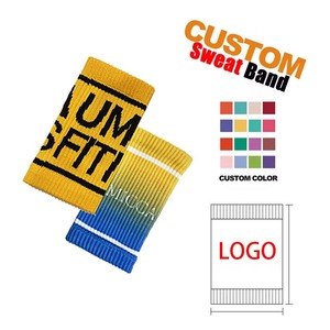 Umicca ejercicio atlético muñequera de punto fino de nailon para tenis baloncesto levantamiento de pesas gimnasio pulsera absorbente de sudor Logo - Product Image 6