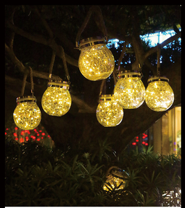 Hot bán trang trí nội thất giáng sinh Bóng Đèn Thủy Tinh năng lượng mặt trời <span class=keywords><strong>String</strong></span> ánh sáng ngoài trời LED vườn treo Đèn LED năng lượng mặt trời Cổ Tích đèn - Product Image 2
