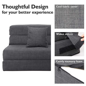 Nhà Máy Bán Buôn Chân Không Nén Sofa Giường Chuyển Đổi Ngủ Giường Với Gối Bộ Nhớ Bọt Gấp Sofa Giường - Product Image 4