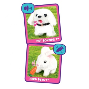 Pluche Speelgoed <span class=keywords><strong>Puppy</strong></span> Elektronisch Speelgoed Interactieve Robot Hond Uitlaten, Hoofd Bewegen, Mond Open, Staart Kwispelen (3 Kleurenmix) - Product Image 5